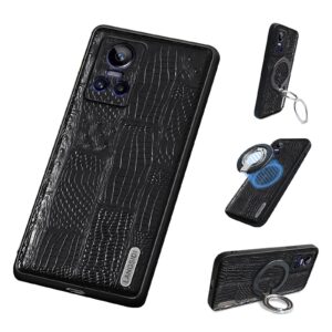 Realme GT Serie Modische schwarze magnetische Handyhülle